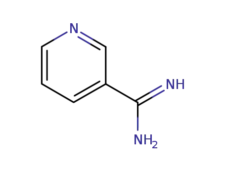 Molecular Structure of 23255-20-1 (3-PYRIDINECARBOXAMIDINE)