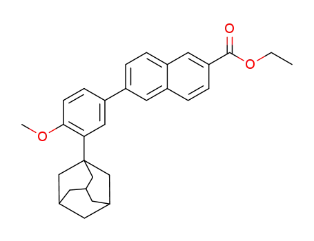 Molecular Structure of 951645-46-8 (ethyl 6 (3-adamantyl-4-methoxyphenyl)-2-naphthoate)