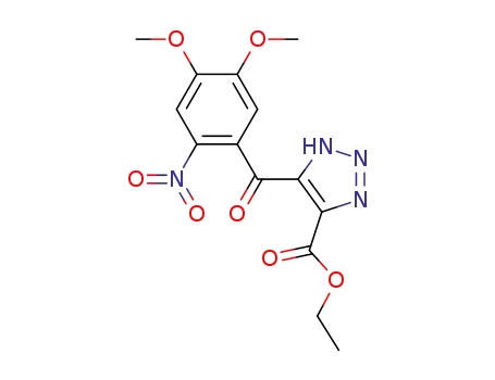 ethyl 5-(4,5-dimethoxy-2-nitrobenzoyl)-1H-1,2,3-triazole-4-carboxylate