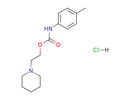 Molecular Structure of 117855-67-1 (p-Tolyl-carbamic acid 2-piperidin-1-yl-ethyl ester; hydrochloride)