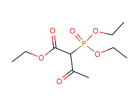 Molecular Structure of 3730-54-9 (2-(Diethoxyphosphinyl)-3-oxobutanoic acid ethyl ester)