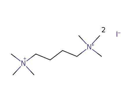 Molecular Structure of 23045-52-5 (1,4-Butanediaminium,N1,N1,N1,N4,N4,N4-hexamethyl-, iodide (1:2))