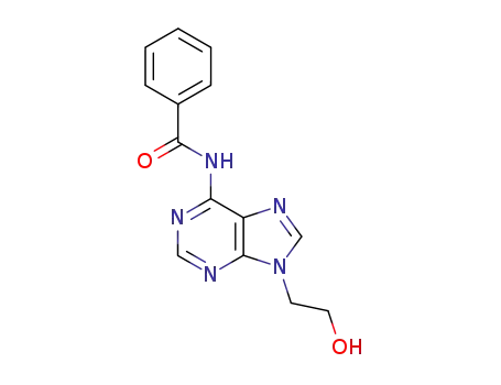 Molecular Structure of 55343-28-7 (9-(2-Hydroxyethyl)-N<sup>6</sup>-benzoyladenine)