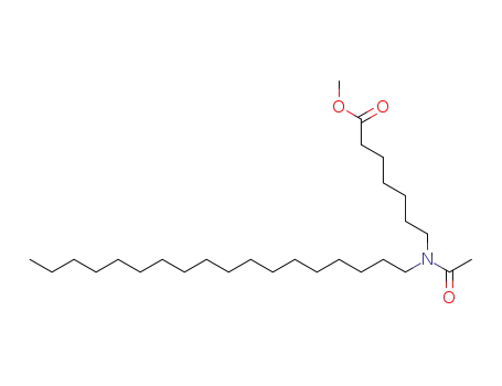 Molecular Structure of 120167-83-1 (7-(Acetyl-octadecyl-amino)-heptanoic acid methyl ester)