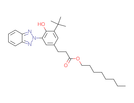 Benzenepropanoicacid, 3-(2H-benzotriazol-2-yl)-5-(1,1-dimethylethyl)-4-hydroxy-, octyl ester