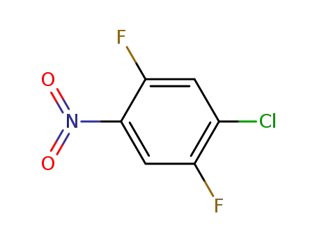 Molecular Structure of 578-28-9 (4-Chloro-2,5-difluoronitrobenzene)