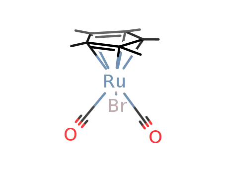 Molecular Structure of 90420-05-6 ({(η5-C5(CH3)5)Ru(CO)2Br})