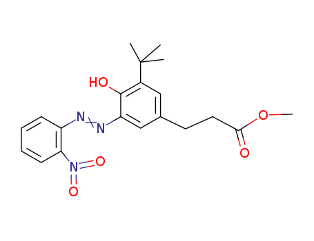 134440-55-4,methyl 3-[3-tert-butyl-4-hydroxy-5-(2-nitrophenyl)azo-phenyl]propanoate,