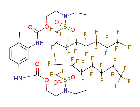 Carbamic acid,N,N'-(4-methyl-1,3-phenylene)bis-,C,C'-bis[2-[ethyl[(1,1,2,2,3,3,4,4,5,5,6,6,7,7,8,8,8-heptadecafluorooctyl)sulfonyl]amino]ethyl]ester
