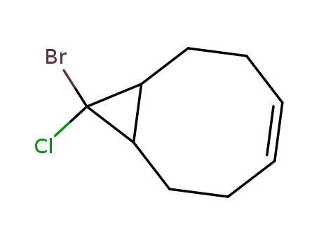 Molecular Structure of 52512-03-5 (Bicyclo[6.1.0]non-4-ene, 9-bromo-9-chloro-)
