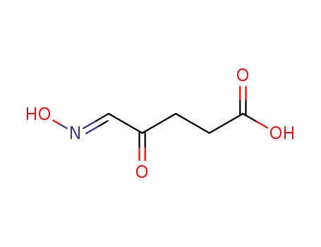 Molecular Structure of 5451-08-1 ((5Z)-5-(hydroxyimino)-4-oxopentanoic acid)