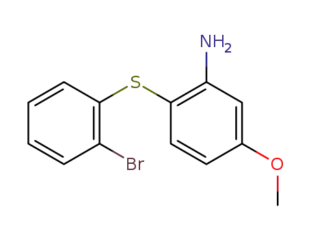 2-((2-bromophenyl)thio)-5-methoxyaniline