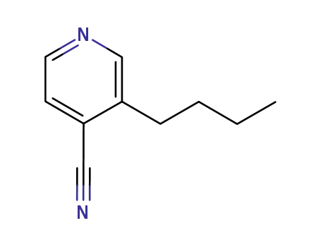 Molecular Structure of 7136-18-7 (3-n-butyl-4-cyanopyridine)