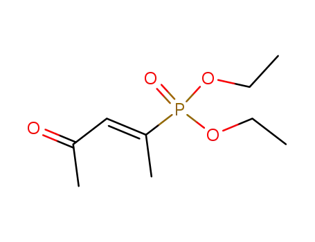 Molecular Structure of 98732-74-2 (E-1-Methyl-3-oxo-1-butenylphosphonsaeurediethylester)