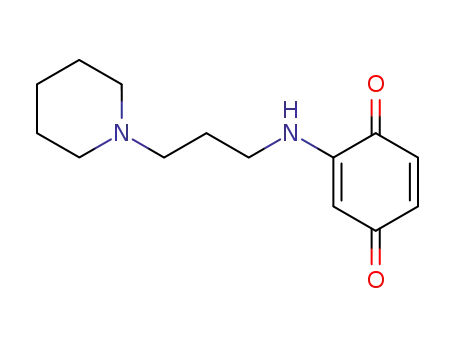 Molecular Structure of 106739-55-3 ((3-piperidino-propylamino)-[1,4]benzoquinone)