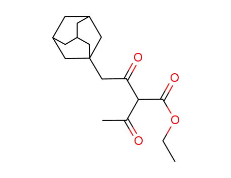 Molecular Structure of 896109-94-7 (ethyl 4-(1-adamantyl)-3-oxo-2-(1-oxoethyl)butanoate)