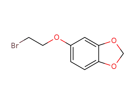 Molecular Structure of 59825-75-1 (1,3-Benzodioxole, 5-(2-bromoethoxy)-)