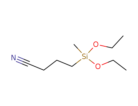 Molecular Structure of 1067-99-8 (4-(diethoxymethylsilyl)butyronitrile)