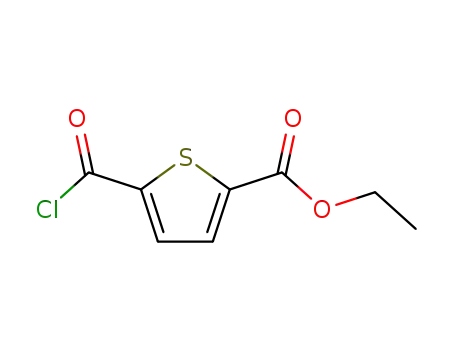 Molecular Structure of 156910-44-0 (5-carbethoxythiophene-2-carbonyl chloride)
