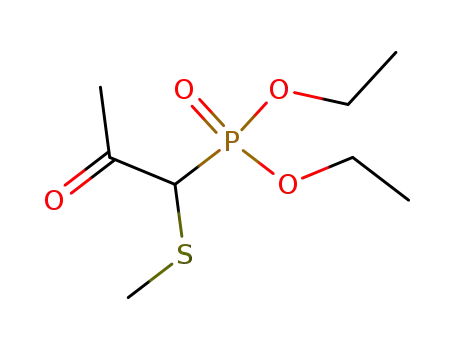 Molecular Structure of 151026-96-9 (diethyl 1-methylthio-2-oxo-n-propylphosphonate)
