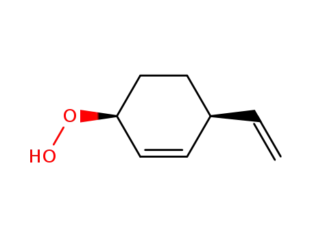 Molecular Structure of 24779-57-5 (cis-6-Hydroperoxy-3-vinylcyclohex-1-en)