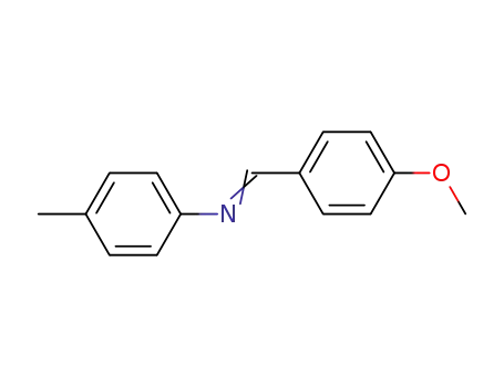 Molecular Structure of 3246-78-4 (N-[(E)-(4-methoxyphenyl)methylidene]-4-methylaniline)