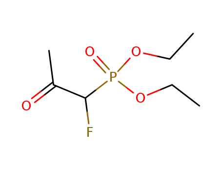 Molecular Structure of 124050-39-1 (diethyl (1-fluoro-2-oxopropyl)phosphonate)