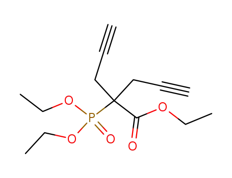 Molecular Structure of 110481-63-5 (ethyl 2-(diethoxyphosphoryl)-2-(2-propynyl)pent-4-ynoate)