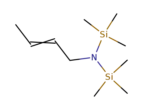 Molecular Structure of 90014-15-6 (Silanamine, N-2-butenyl-1,1,1-trimethyl-N-(trimethylsilyl)-)