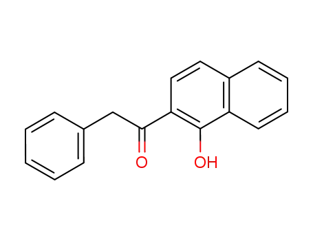 Molecular Structure of 3669-44-1 (Ethanone, 1-(1-hydroxy-2-naphthalenyl)-2-phenyl-)