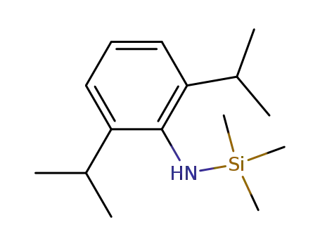 Molecular Structure of 78923-65-6 (Silanamine, N-[2,6-bis(1-methylethyl)phenyl]-1,1,1-trimethyl-)