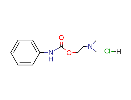 Carbamic acid, phenyl-,2-(dimethylamino)ethyl ester, monohydrochloride (9CI) cas  3739-06-8