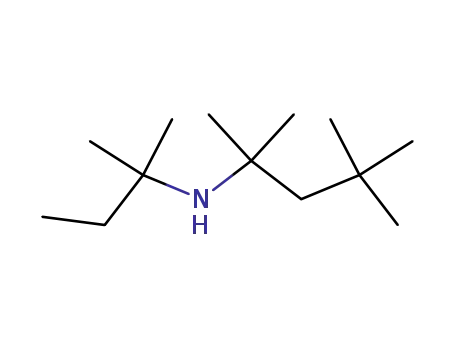 Molecular Structure of 263255-00-1 (tert-Octyl-tert-pentylamine)