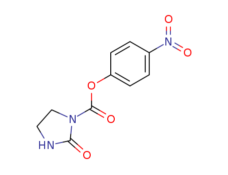 Molecular Structure of 100743-74-6 (1-Imidazolidinecarboxylic acid, 2-oxo-, 4-nitrophenyl ester)