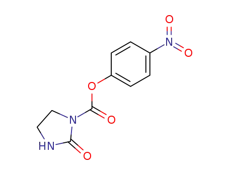Molecular Structure of 100743-74-6 (1-Imidazolidinecarboxylic acid, 2-oxo-, 4-nitrophenyl ester)
