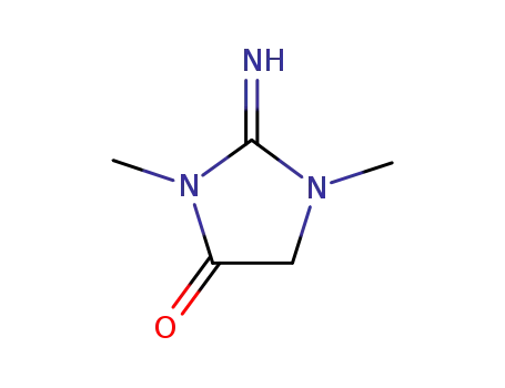 Molecular Structure of 34293-22-6 (4-Imidazolidinone, 2-imino-1,3-dimethyl-)