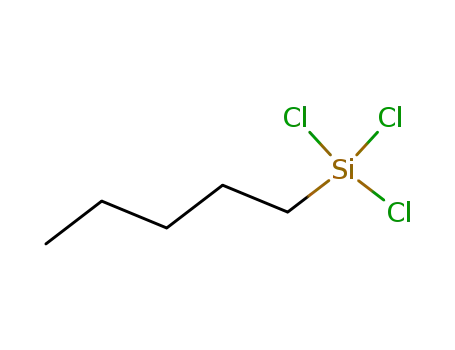 Molecular Structure of 107-72-2 (Amyltrichlorosilane (mixed isomers)(Pentyltrichlorosilane))