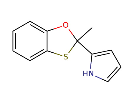 1H-Pyrrole, 2-(2-methyl-1,3-benzoxathiol-2-yl)-, (±)-