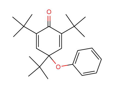 Molecular Structure of 13808-13-4 (4-Phenoxy-2,4,6-tri-tert-butyl-cyclohexa-2,5-dien-1-on)