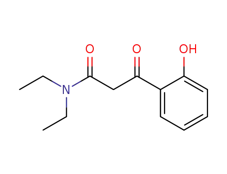 Molecular Structure of 211449-34-2 (N,N-diethyl-3-(2-hydroxyphenyl)-3-oxopropanamide)