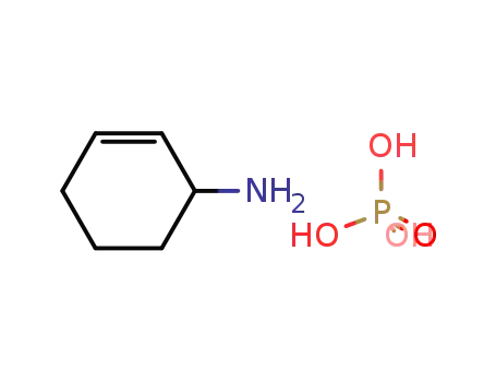 Molecular Structure of 90014-19-0 (2-Cyclohexen-1-amine, phosphate (1:1))