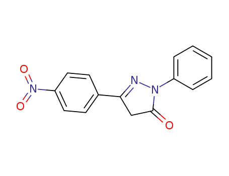 Molecular Structure of 34320-83-7 (3-(4-NITROPHENYL)-1-PHENYL-2-PYRAZOLIN-5-ONE)