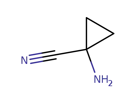 Molecular Structure of 196311-65-6 (1-Cyclopropanecarbonitrile, 1-amino)