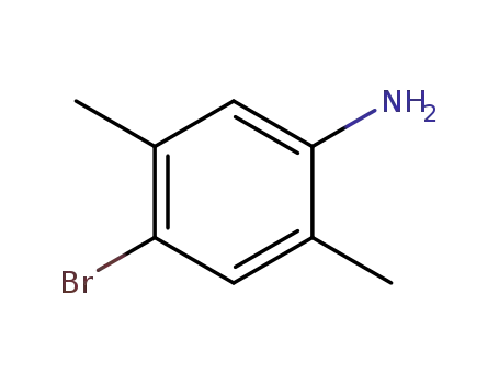 Molecular Structure of 30273-40-6 (4-BROMO-2,5-DIMETHYLANILINE)