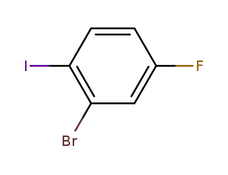 Molecular Structure of 202865-73-4 (2-BROMO-4-FLUORO-1-IODOBENZENE)