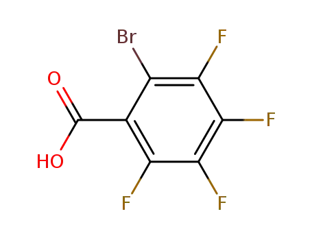 Molecular Structure of 16583-04-3 (Benzoic acid,2-bromo-3,4,5,6-tetrafluoro-)