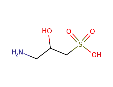 Molecular Structure of 7013-33-4 (1-Propanesulfonic acid, 3-amino-2-hydroxy-)