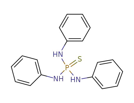 Molecular Structure of 4743-38-8 (Thiophosphoric acid trianilide)