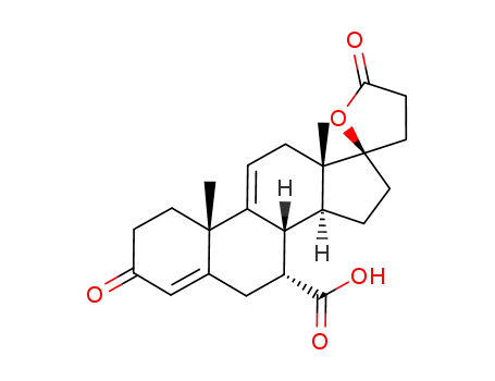 Molecular Structure of 95716-74-8 (17β-hydroxypregna-4,9(11)-dien-3-one-7α,21-dicarboxylic acid γ-lactone)