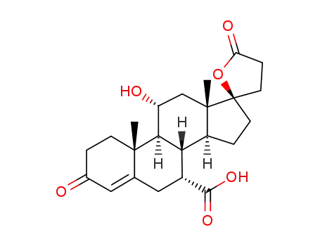 Molecular Structure of 209253-72-5 (9α,11α-epoxy-17β-hydroxypregn-4-en-3-one-7α,21-dicarboxylic acid γ-lactone)